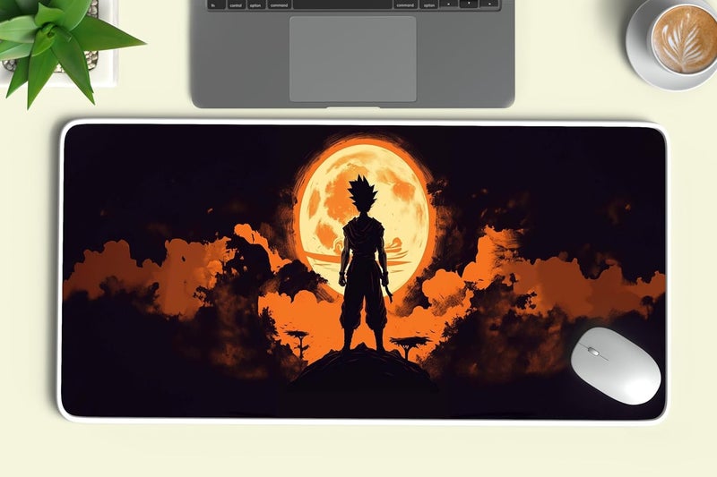 TURTLEWINGS Anime XL Mousepad (Saiyan Hero/Cosmic Fighter) - Image 1