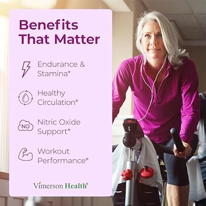 Vimerson Health USDA Organic Beetroot Supplement – Pure Beet Root Powder with Organic Black Pepper for Circulation, Energy & Stamina – Nitric Oxide Support for Pre & Post Workout Performance & Endurance – 60 Tablets - Image 3