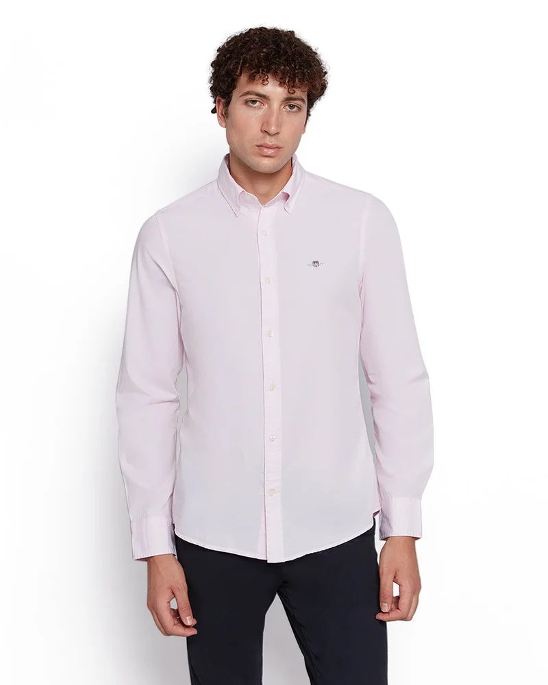 غانت قميص جنت رجالي قطن بوبلين بقصة ضيقة