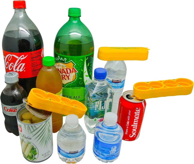 magic Opener COMBO – 1 mO MINI for small plastic caps & 1 mO PLUS for larger plastic caps See Pictures for Better Understanding – Soda Opener - Water Opener | Twist-off | Good for 16 sizes | Help Aids - Image 5