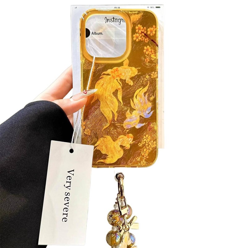 غطاء واقي | حماية من السقوط | مقاوم للصدمات لـ iPhone 17 / 17 Air / 17 Pro / 17 Pro Max | Gold - Image 3