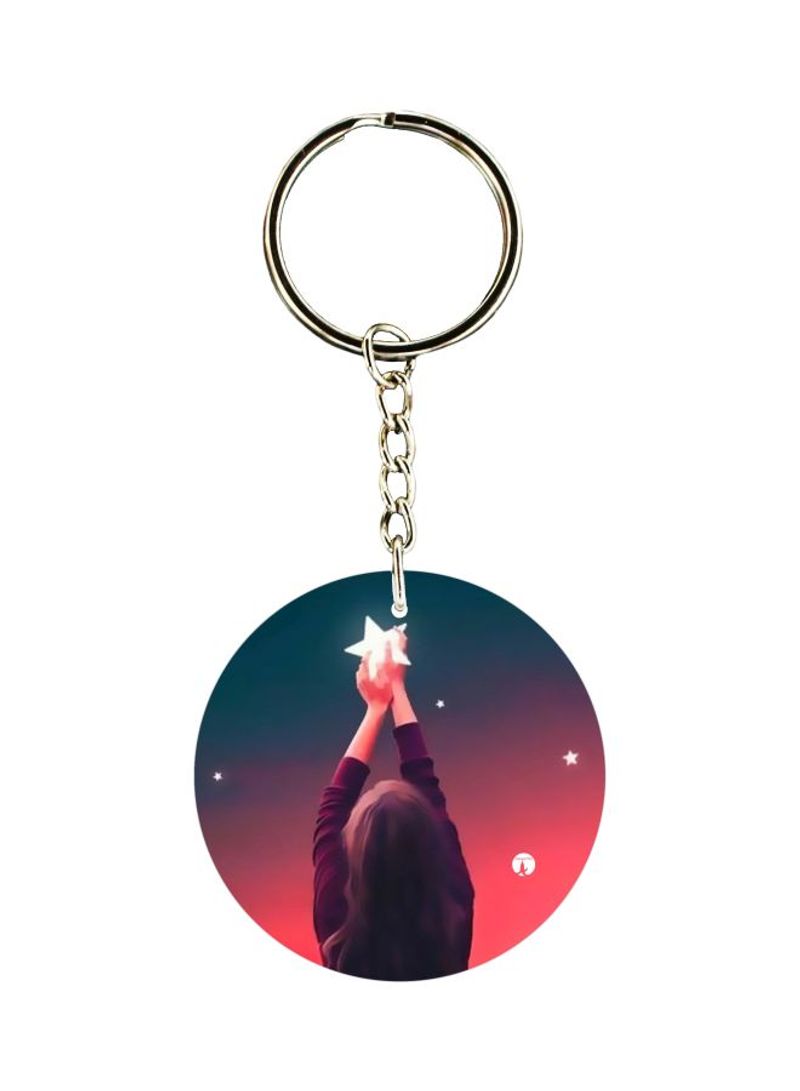 RKN Stars Printed Keychain