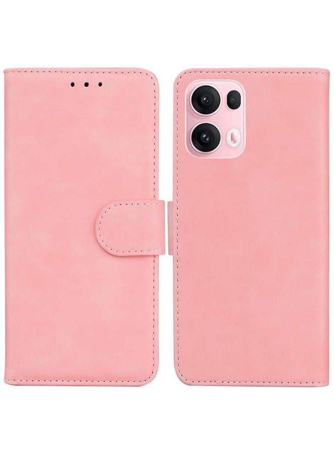 S-TOP Case For OPPO Reno13 Pro Global Skin Feel Pure Color Flip Leather Phone Case - Image 1