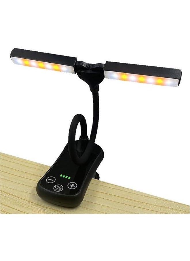 MOXO - Book Light for Reading in Bed Portable&Adjustable Reading Lamp Reading Light with 3 Colors Small Desk Lamp for Readers(Black). - Image 1