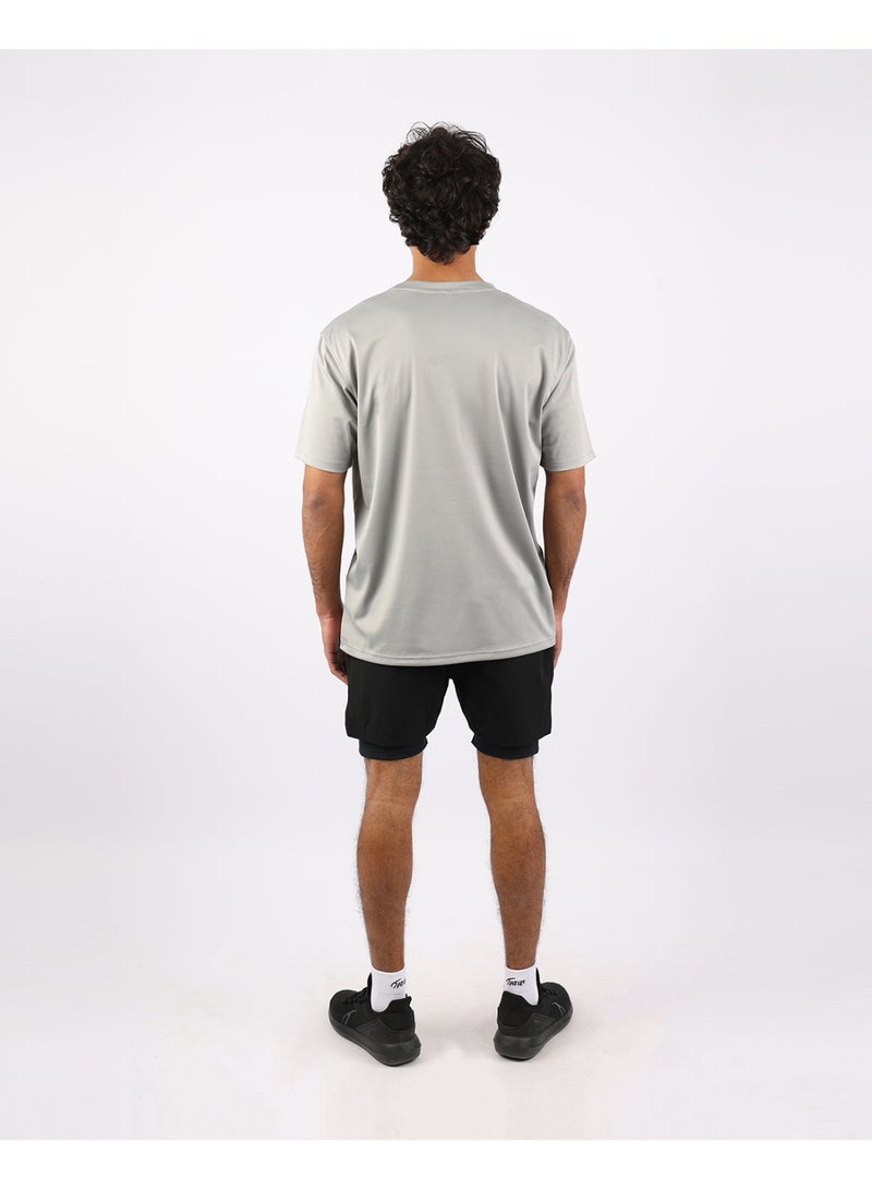 أتوم Prime Fit Men's Gray T-Shirt - Image 4