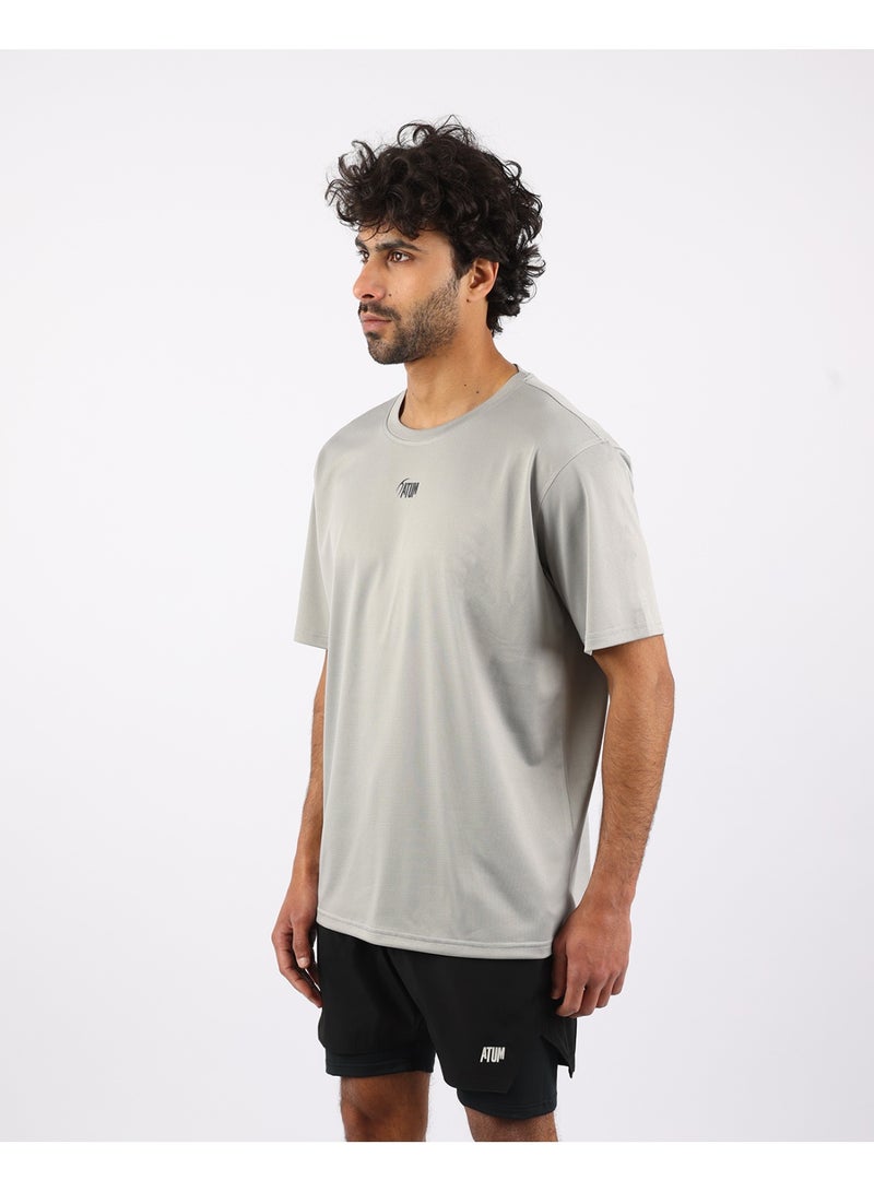 أتوم Prime Fit Men's Gray T-Shirt - Image 5