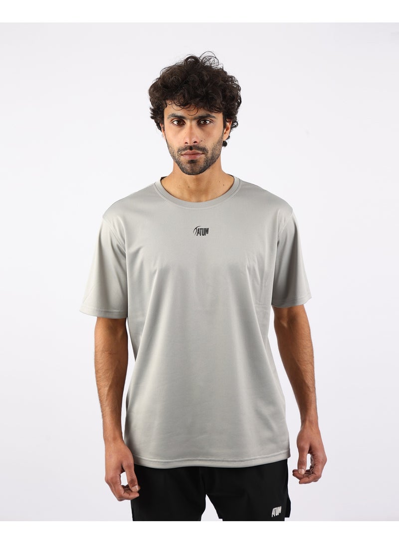 أتوم Prime Fit Men's Gray T-Shirt - Image 1