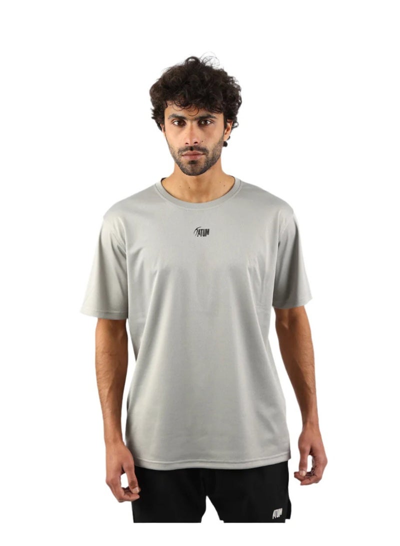أتوم Prime Fit Men's Gray T-Shirt - Image 1