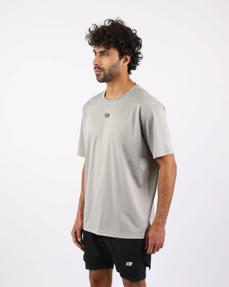 أتوم Prime Fit Men's Gray T-Shirt - Image 3