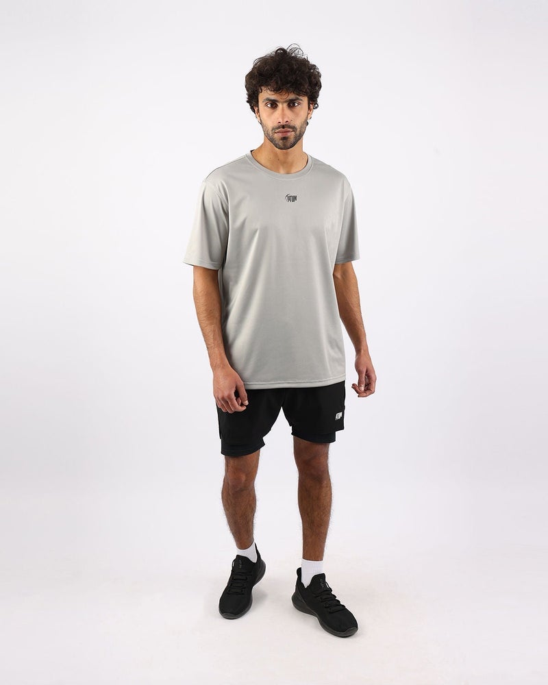 أتوم Prime Fit Men's Gray T-Shirt - Image 2