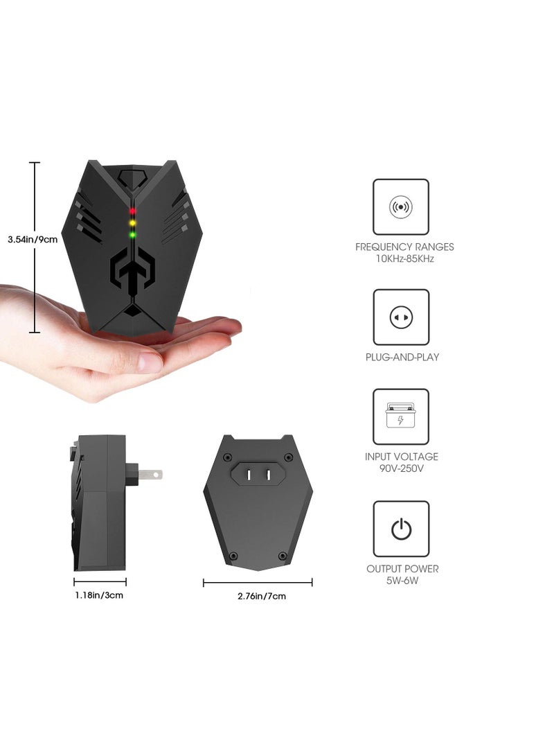 Advanced Ultrasonic Rodent Repeller, 2 Pcs Electronic Squirrel and Rodent Repellent Plug In - Image 5