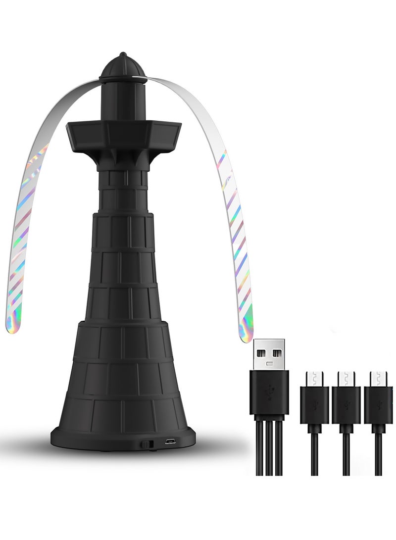 SYOSI Fans for Tables, Fly repellers, Portable Food Fan with Aroma Diffuser Function, Holographic Blade & 3 Heights Adjustable, Table Food Fan for Outdoor Indoor, Picnic, and Restaurant - Image 1