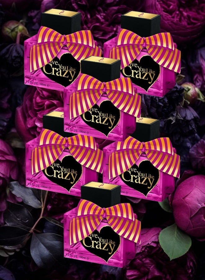 DORALL COLLECTION 6 Pieces Love You Like Crazy Perfume 100ML - Image 1