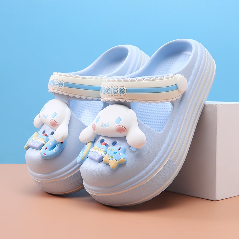 Children''s Croc Shoes Girls'' Slippers Summer New Baby Soft Sole Big Children''s Sandals Girls'' Outdoor Beach Shoes - Image 3