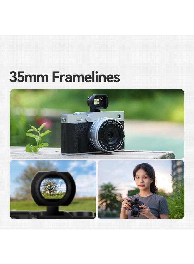 TTArtisan 35mm Viewfinder with Precise Framelines Compatible with Universal Cold Shoe Mount Compatible with Ricoh GR2, GR3, GR4, Panasonic S9, Leica, Furenda M Rangefinder Camera - Image 5