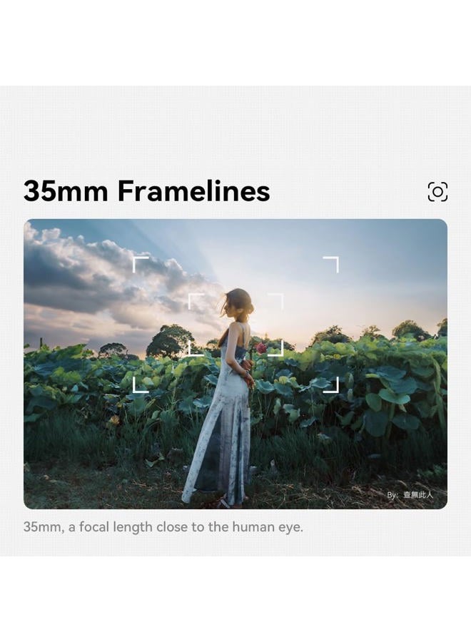 TTArtisan 35mm Viewfinder with Precise Framelines Compatible with Universal Cold Shoe Mount Compatible with Ricoh GR2, GR3, GR4, Panasonic S9, Leica, Furenda M Rangefinder Camera - Image 3
