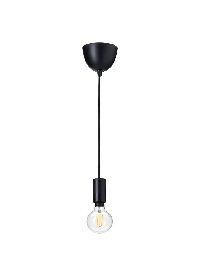 erorex Pendant lamp with light bulb, black/smart warm white  - Image 1