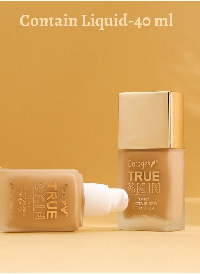 daroge Matte Makeup Liquid Foundation Peach Puff 40 ML  - Image 4