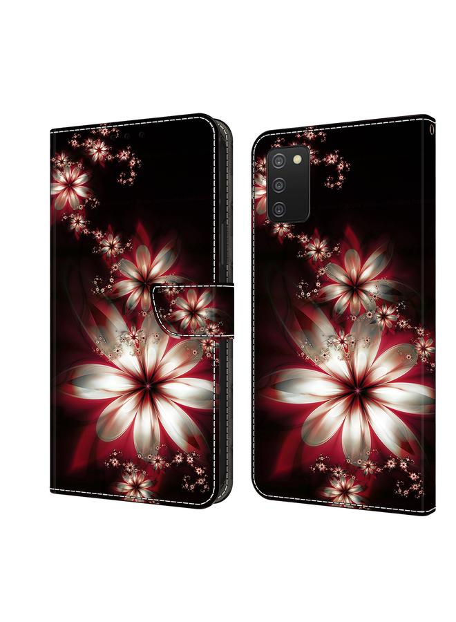 اس-توب جراب لهاتف Samsung Galaxy A03s مصنوع من الجلد المقاوم للصدمات بتصميم كريستالي ثلاثي الأبعاد - Image 1