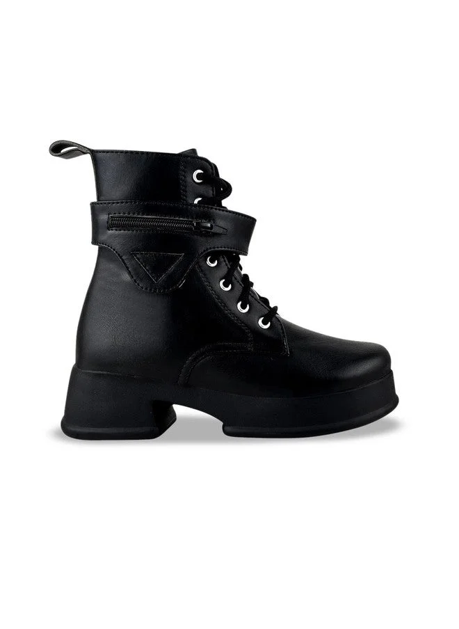 شوتوبيا Shoetopia Smart Casual Mid Top Boots For Women & Girls