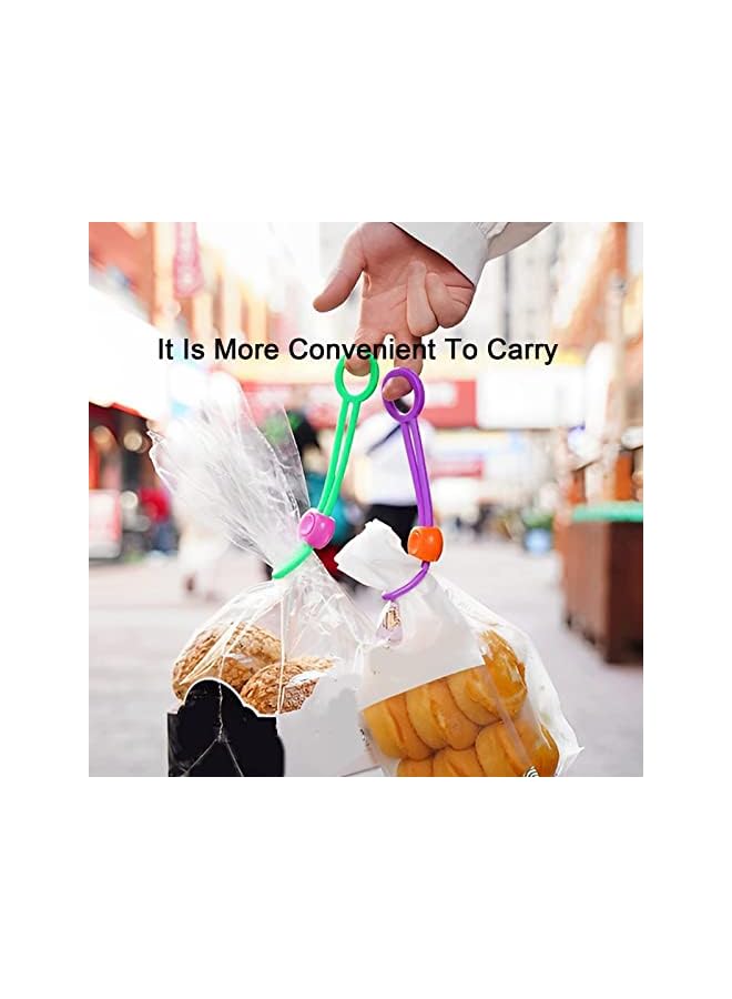 Raxoom Pcs Multi Purpose Sealer, Reusable Zip Ties, Cable Ties, Detachable Sealing Ties For Sealing Food Bags And Organizing Wires, Bag Clips Food Clips （Yellow, Green, Purple） - Image 3