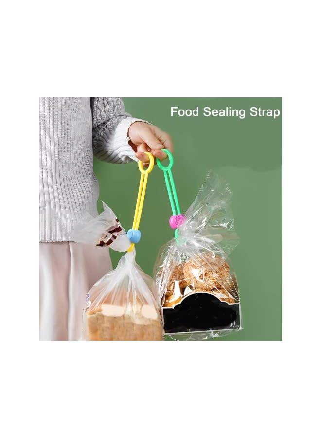 Raxoom Pcs Multi Purpose Sealer, Reusable Zip Ties, Cable Ties, Detachable Sealing Ties For Sealing Food Bags And Organizing Wires, Bag Clips Food Clips （Yellow, Green, Purple） - Image 2