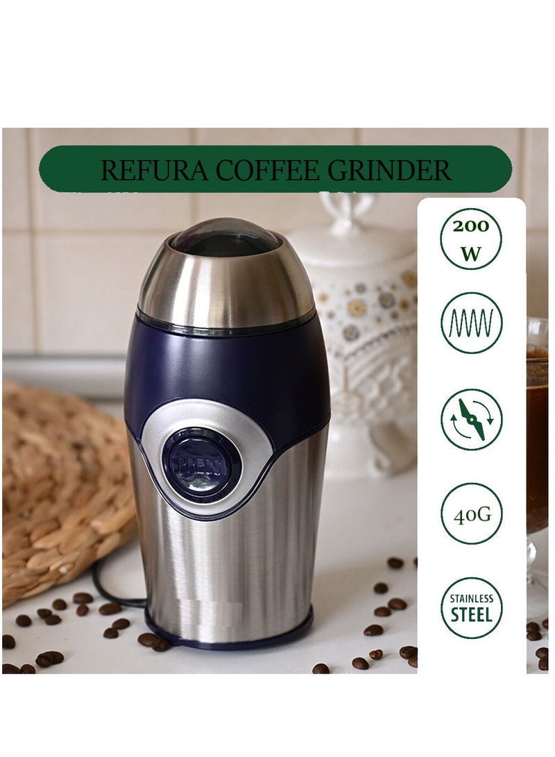 REFURA مطحنة قهوة 200 واط 40 جرام RE-5423 - Image 4