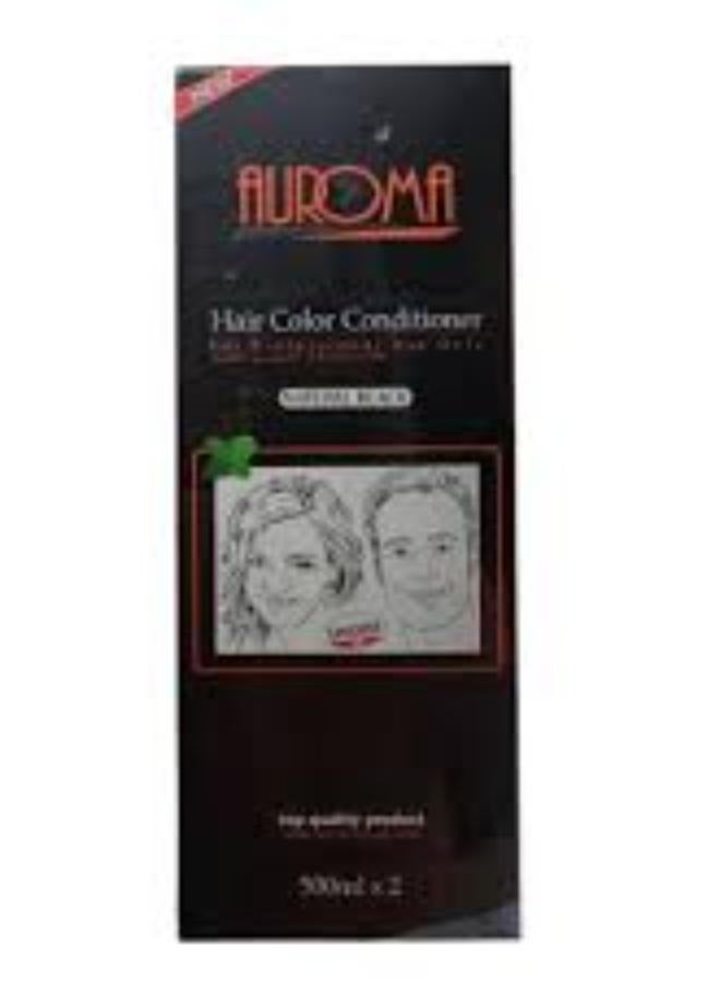أوروما بلسم صبغة الشعر للاستخدام الاحترافي، أسود طبيعي، 500 مل × 2 مل - Image 2
