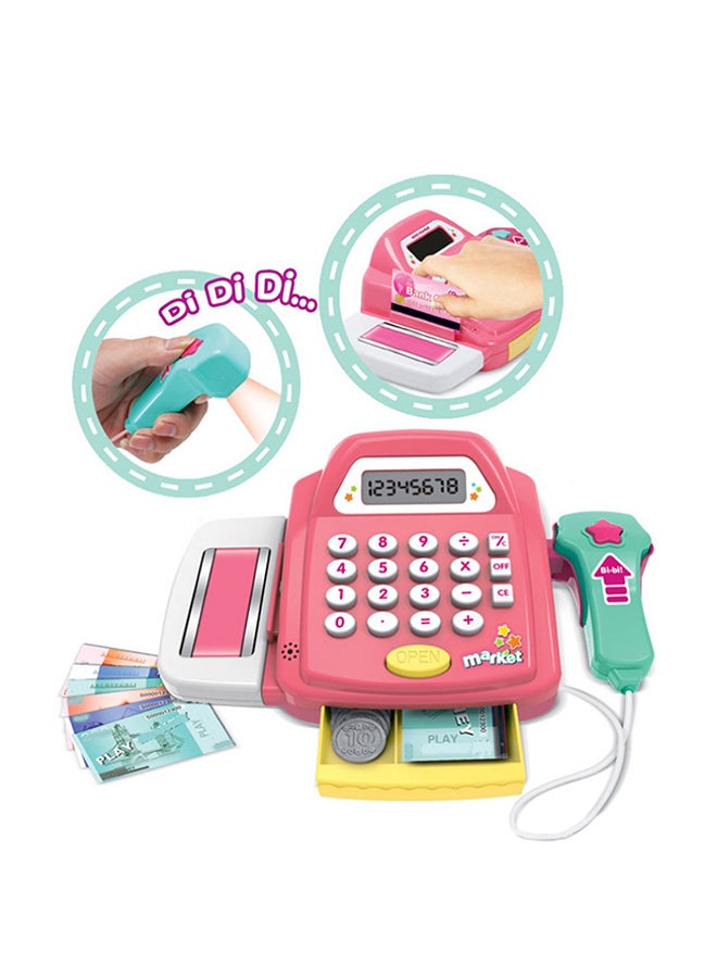 Pretend Play Cash Register Cashier Toy Set - Image 3