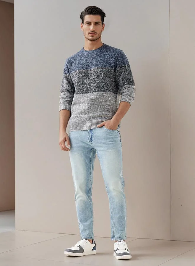 سبلاش فيڤ Striped Crew Neck Sweater