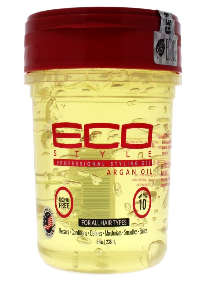 ECOCO Moroccan Argan Oil Styling Gel, 8 Fluid Ounce - Image 1