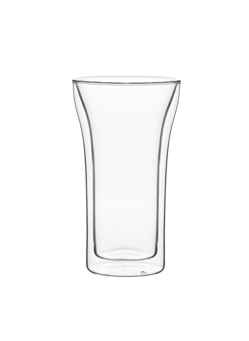 BLACKSTONE Double Wall Borosilicate Glass Tumbler Set  2 Piece 400ml Each  - Image 2