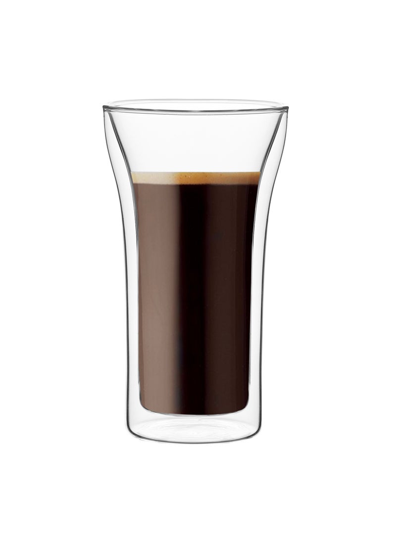 BLACKSTONE Double Wall Borosilicate Glass Tumbler Set  2 Piece 400ml Each  - Image 3