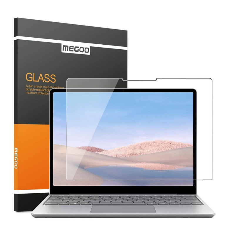 Megoo Surface Laptop Go 3/ Laptop Go 2 12.4" Glass Screen Protector,Scratch Resistant/Hish Sensitivity/Easy Installation/ 9H Hardness, Also Compatible for Microsoft Surface Laptop Go (2020-2023) - Image 1