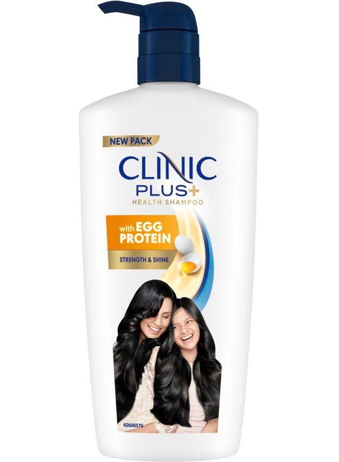 كلينيك بلس شامبو كلينيك بلس سترينجث شاين 650 مل مع بروتين البيض لجميع أنواع الشعر - Image 1