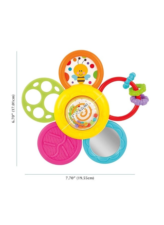 KiddoLab KiddoLab Infant Spin, Rattle and Teether Toy. Baby Multi-use Toy for Better Relaxation and Sleep - Activity Toy for Babies and Toddlers, Develops Fine Motor Skills. Age: 6-12 Months Old and Up  - Image 4