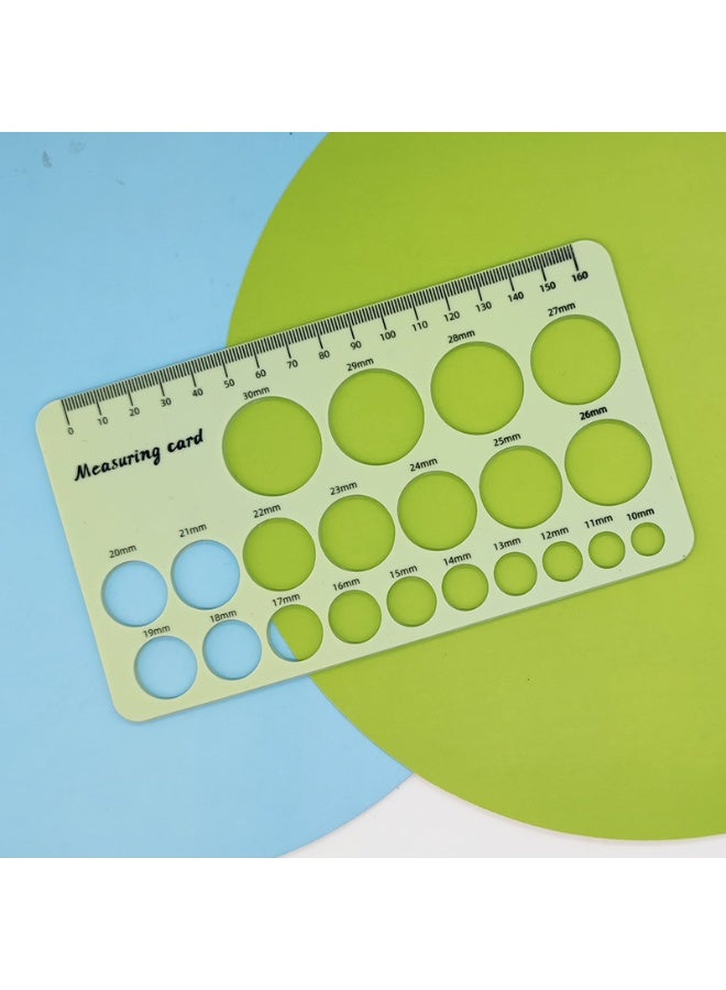 OMEVE Breast Flange Measuring Tool 1.5m Soft Tape Prevent Sucking Pain Nipple Flange Ruler Skin-friendly Foldable for Breastfeeding Moms (Light green) - Image 1