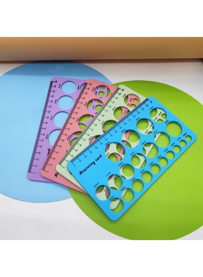 OMEVE Breast Flange Measuring Tool 1.5m Soft Tape Prevent Sucking Pain Nipple Flange Ruler Skin-friendly Foldable for Breastfeeding Moms (Light green) - Image 2