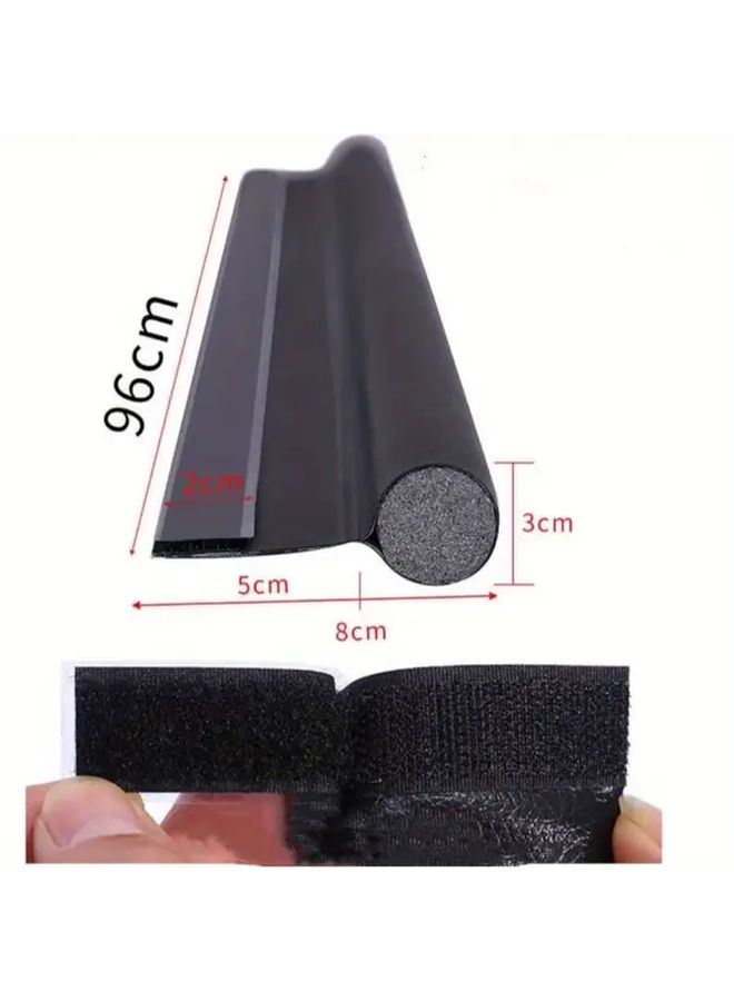 White Soundproof Door Bottom Seal Strip for Indoor Outdoor Noise Reduction - Image 3