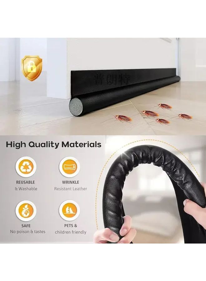 White Soundproof Door Bottom Seal Strip for Indoor Outdoor Noise Reduction - Image 4