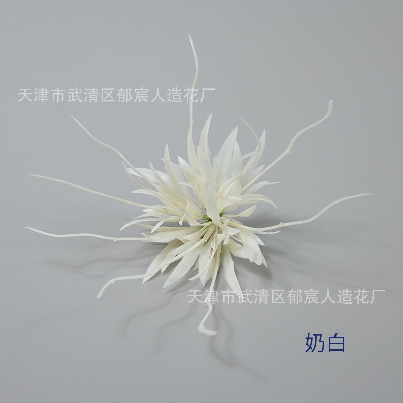 Generic Artificial Dragon Succulent Plant DIY Traditional Hairpin milk white 
