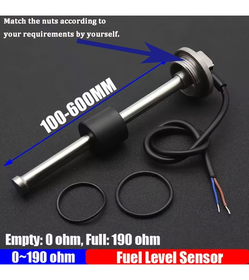0 190 Ohms 300mm 11.8inch Universal Fuel Water Oil Level Sensor For Car Boat Industrial Hydraulic Tank - Image 1