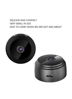 Dilwe A9 Mini Camera, 1080P HD Wireless WiFi Cameras with Magnetic Back Cover, Covert Baby Nanny Cam with Phone App,Tiny Smart Camera for Indoor Outdoor (Black)  - Image 4