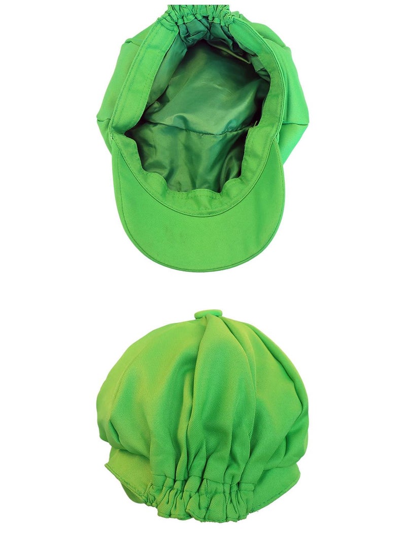 Generic - 2 Pcs Super Brother Mario and Luigi Costume Hats+2 Pairs Of Gloves Video Game Role Cosplay Kits Mario Dress Up Set For Party Cosplay - Image 1