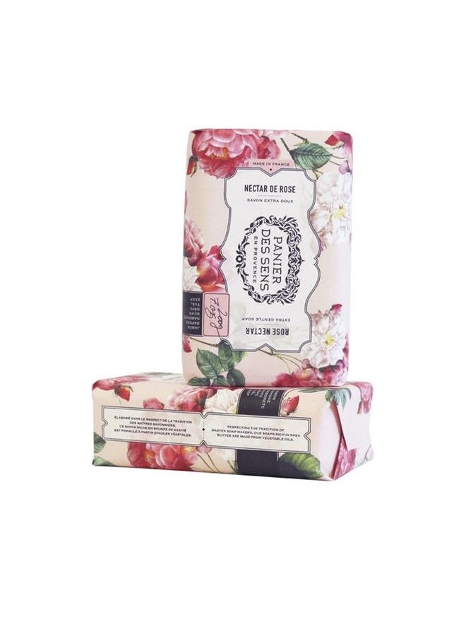 PANIER DES SENS Rose Shea Butter Natural Bar Soap Bath & Body Soap Bars Made In France 95% Natural 2 Bars 7Oz/200G Each  - Image 5