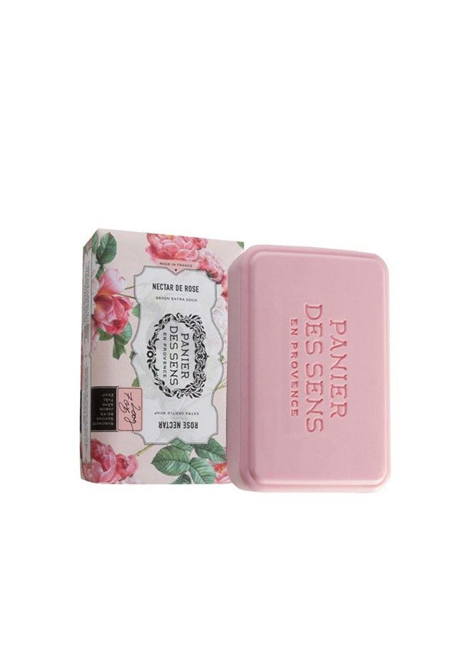 PANIER DES SENS Rose Shea Butter Natural Bar Soap Bath & Body Soap Bars Made In France 95% Natural 2 Bars 7Oz/200G Each  - Image 3