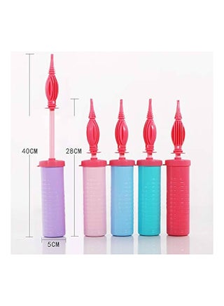 Goldedge 1 x Dark Pink Balloon Pump,Inflator Balloon Pump Hand for Balloon Arch Kit,Confetti Foil,Party Balloons,Double Action Inflator for Fitness,Yoga Ball - view 3