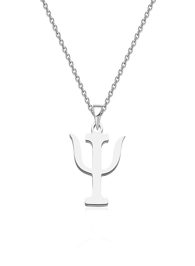 HOLLP Psi Symbol Necklace Bracelet Psychology Psychiatry Psi Symbol Pendant Necklace Bracelet Greek Alphabet Necklace Medical Sign Jewelry, Metal, No Gemstone - Image 1
