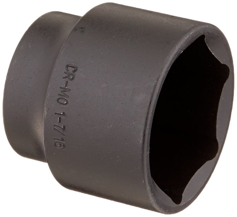 SUNEX TOOLS 246, Â½" Drive, 1-7/16" Impact Socket, Cr-Mo Alloy Steel, Radius Corner Design, Chamfered Openings, Dual Size Markings, Meets ANSI Standards - Image 1