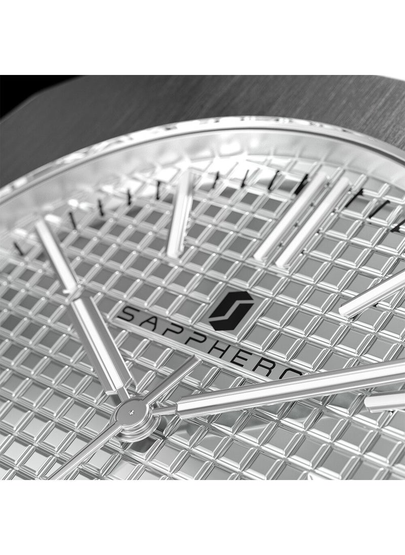 Sapphero - Original Made in Germany 100M Waterproof Japan Miyota Quartz Mechanism Stainless Steel Men's Wristwatch - Image 1